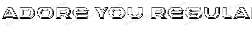 Adore You Regular字体转换